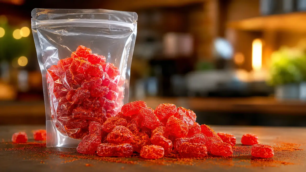 Empaque para gomitas y dulces enchilados: barrera contra humedad y chile que mancha