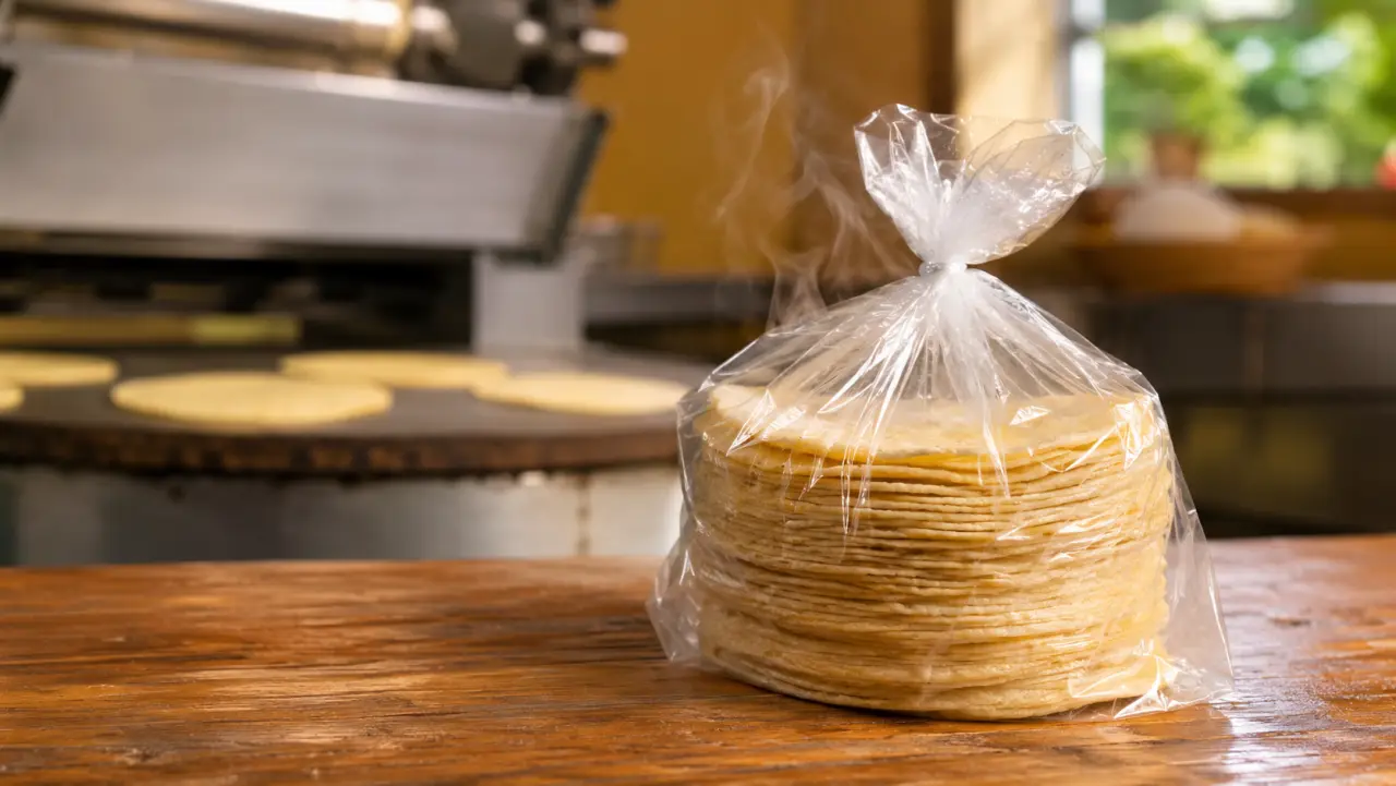 Empaque para tortillas: el material correcto es BOPP o PEBD, según tu canal