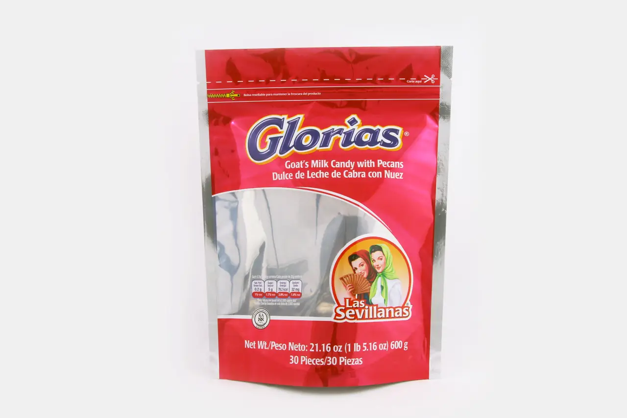 Bolsa flexible con cierre zipper resellable press-to-close para snacks y café